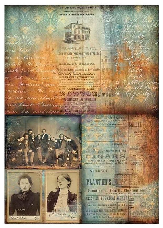 Prima Marketing - Finnabair - A3 Decoupage Fiber - 11.7&quot;x16.5&quot; - Chestnut Street