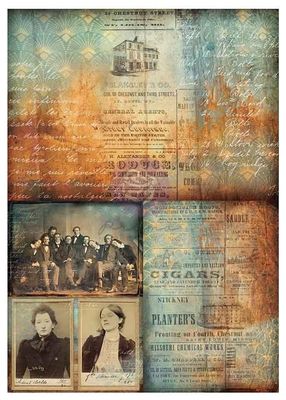 Prima Marketing - Finnabair - A3 Decoupage Fiber - 11.7"x16.5" - Chestnut Street