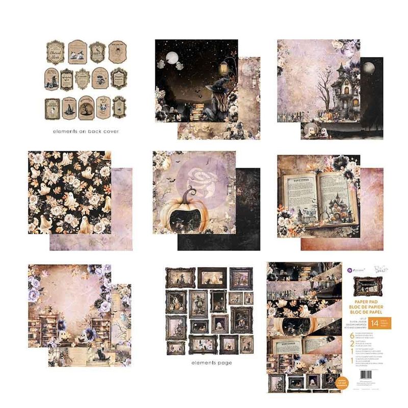 Prima Marketing - Bewitched - 12&quot;x12&quot; Halloween Paper Pad