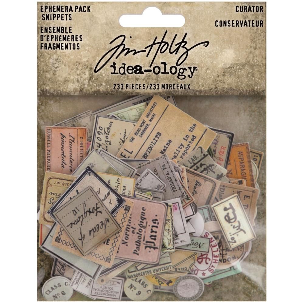 Tim Holtz - Idea-ology - Ehemera Pack - Curator