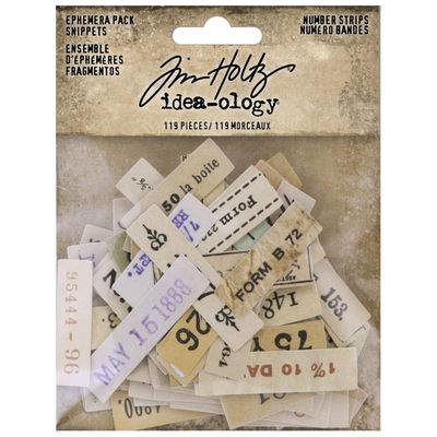 Tim Holtz - Idea-ology - Ehemera Pack - Number Strips