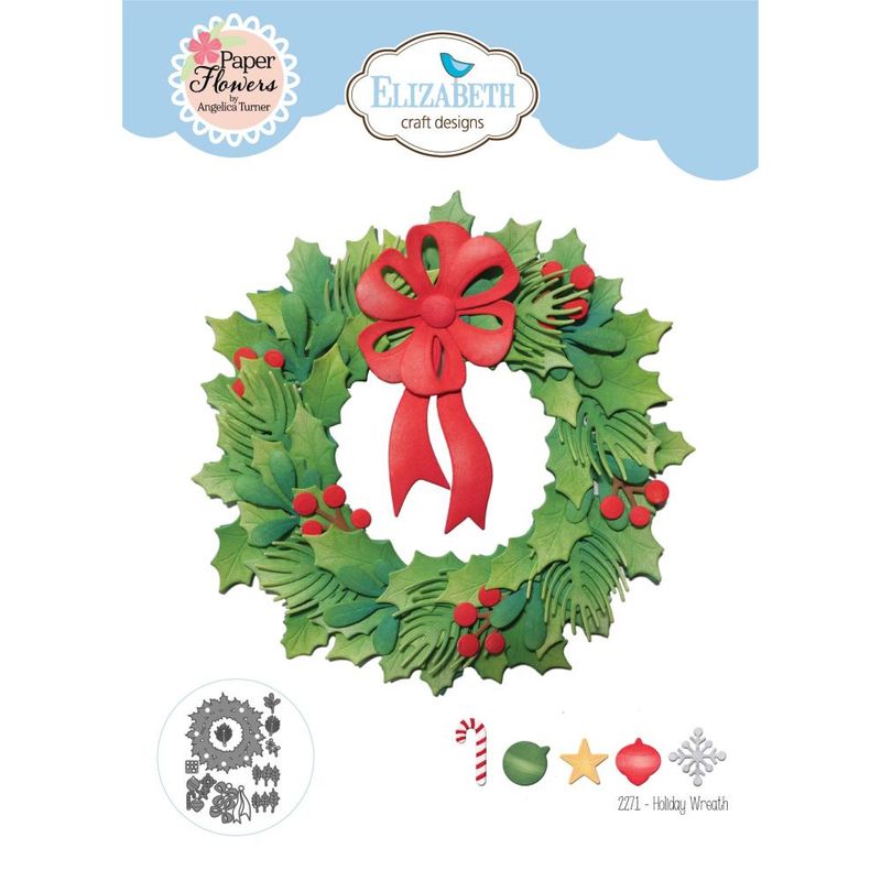 Elizabeth Craft Designs - Metal Die Set - Holiday Wreath