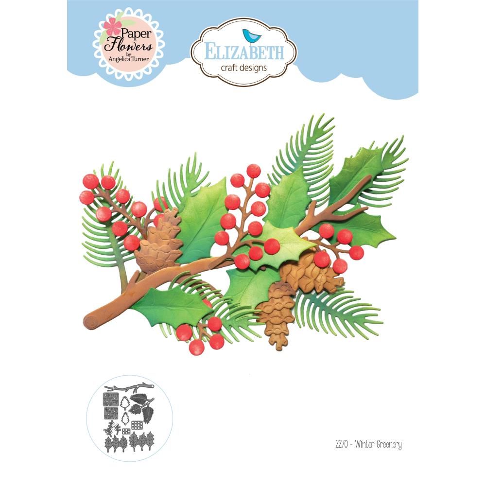 Elizabeth Craft Designs - Metal Die Set - Winter Greenery