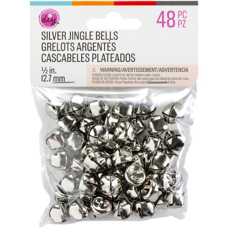 Cousins - Jingle Bells - Silver - 1/2"