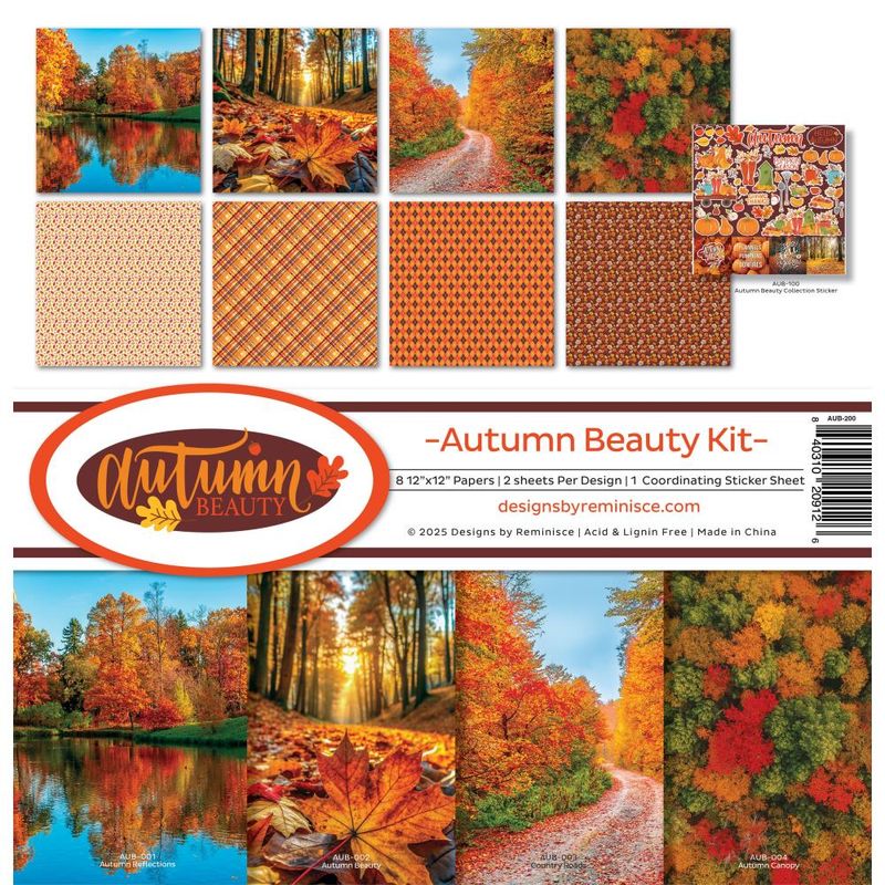 Reminisce - 12&quot;x12&quot; Paper Pack - Autumn Beauty Kit