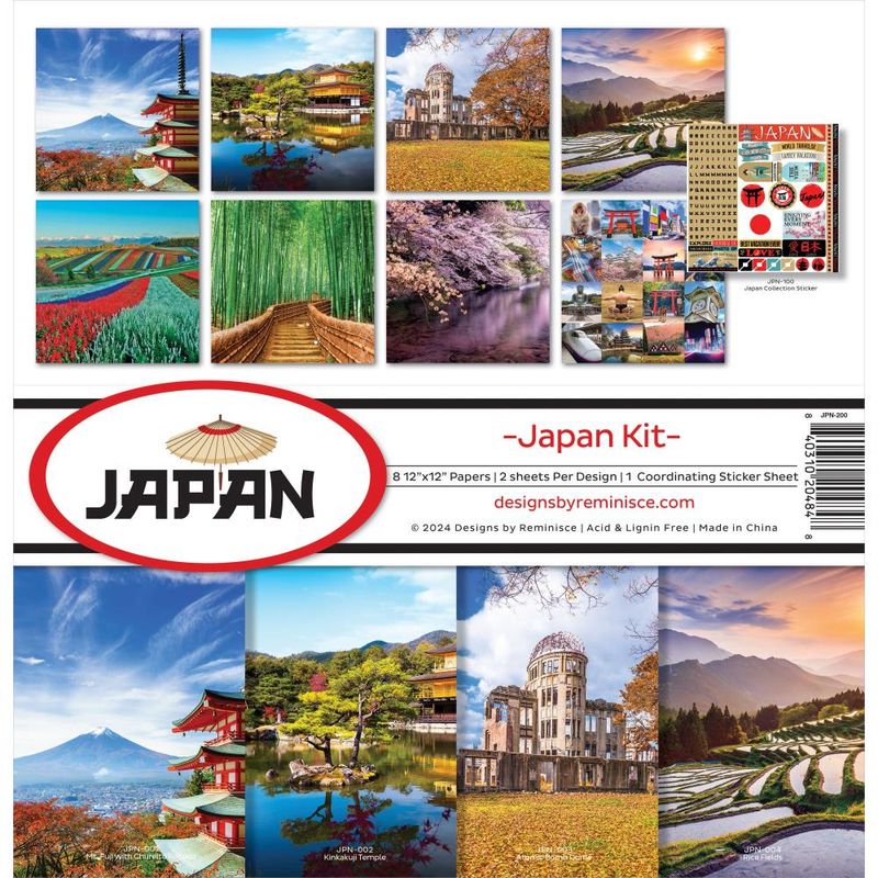 Reminisce - 12&quot;x12&quot; Paper Pack - Japan Kit
