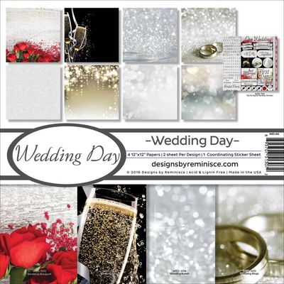 Reminisce - 12"x12" Paper Pack - Wedding Kit