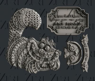 Zuri Design - Silicone Moulds - Chesire Cat