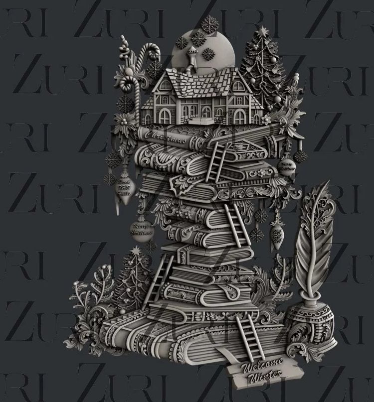 Zuri Design - Silicone Moulds - Christmas Books