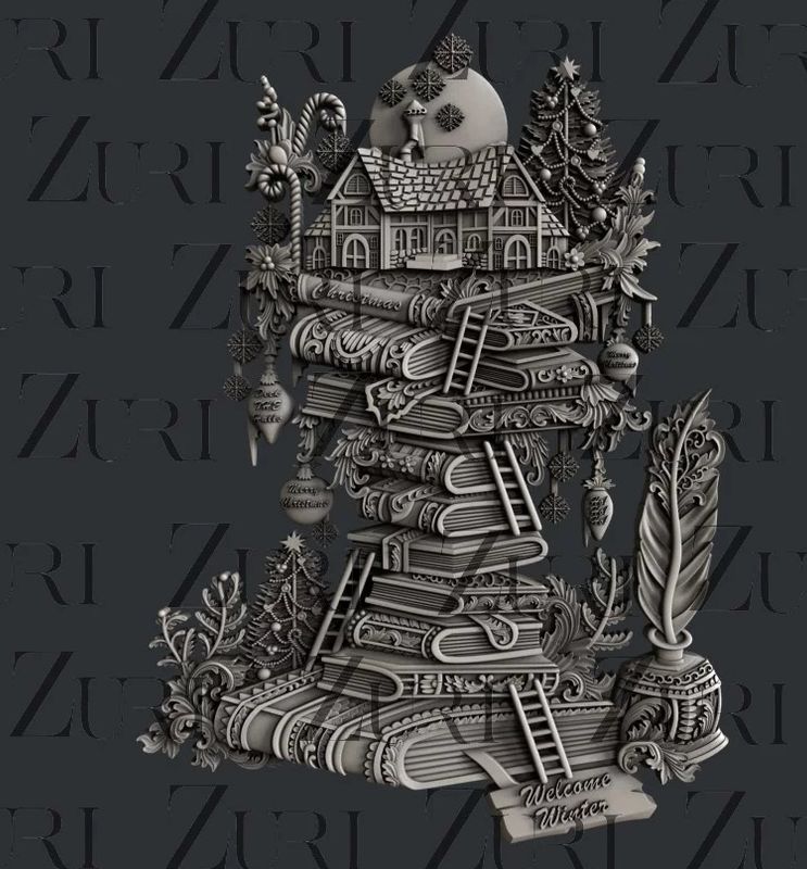 Zuri Design - Silicone Moulds - Christmas Books