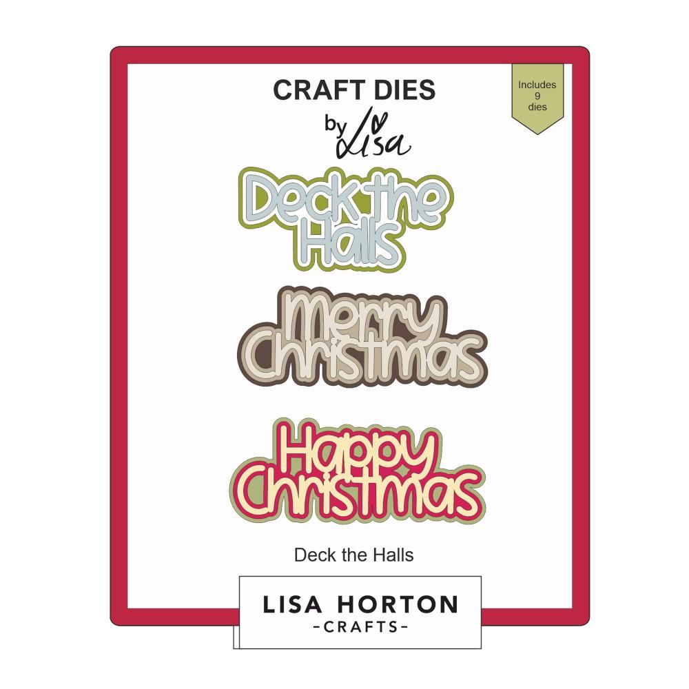 Elizabeth Craft Designs - Metal Die Set - Festive Trio Christmas Sentiments