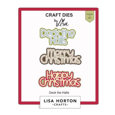 Elizabeth Craft Designs - Metal Die Set - Festive Trio Christmas Sentiments