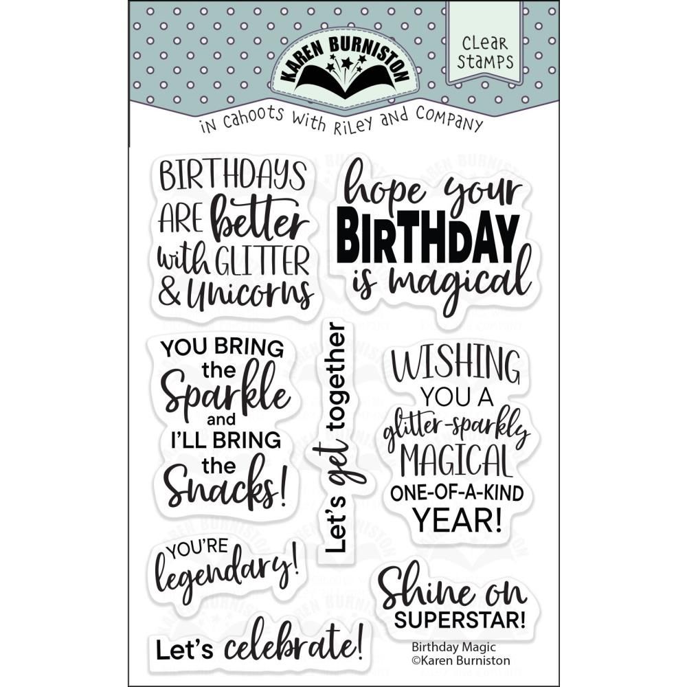 Karen Burniston - Clear Stamps - Birthday Magic