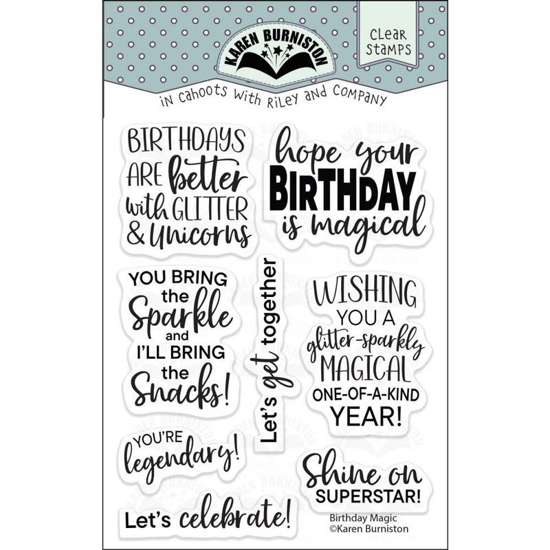 Karen Burniston - Clear Stamps - Birthday Magic