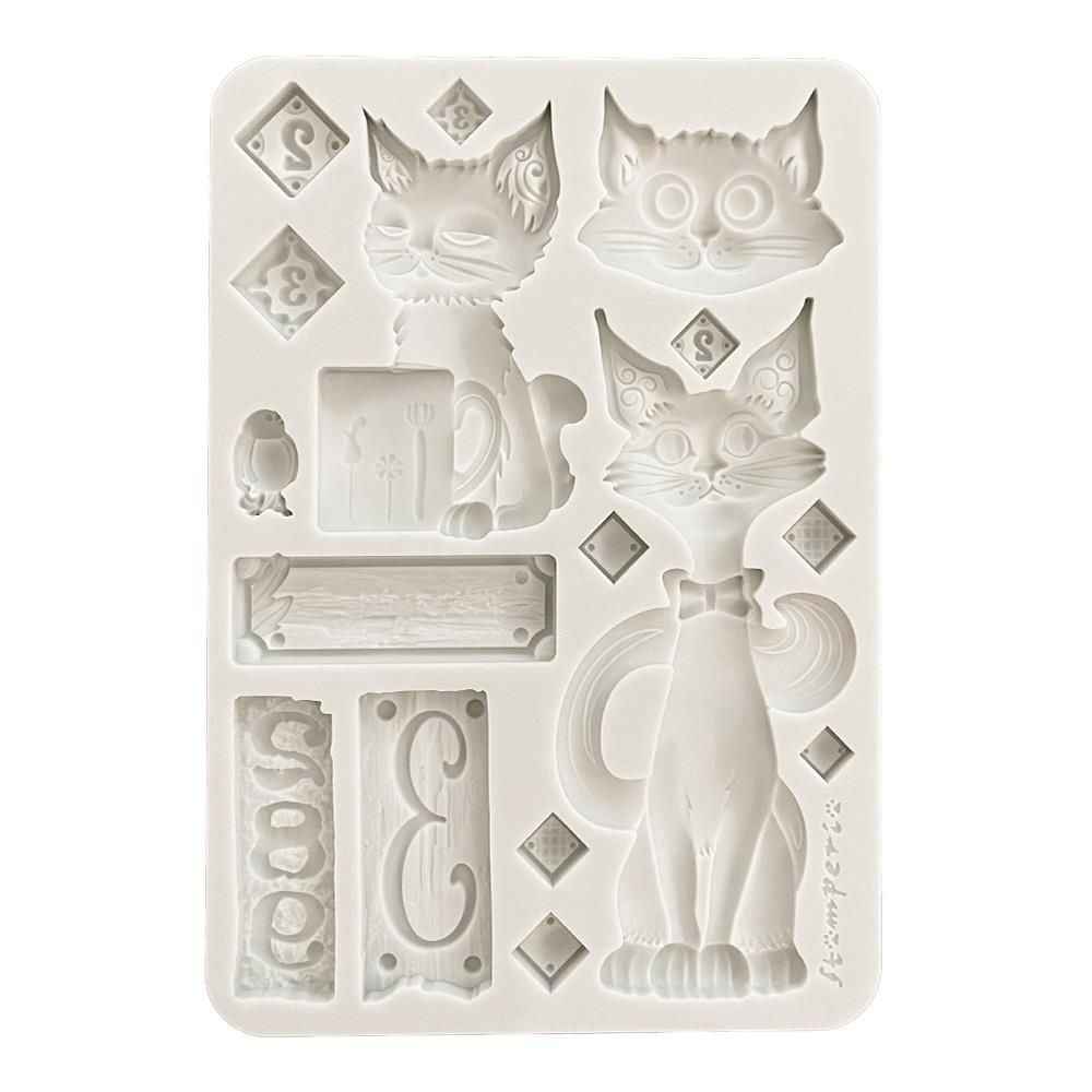 Stamperia - Furry Friends - A5 Silicone Mould - Cats