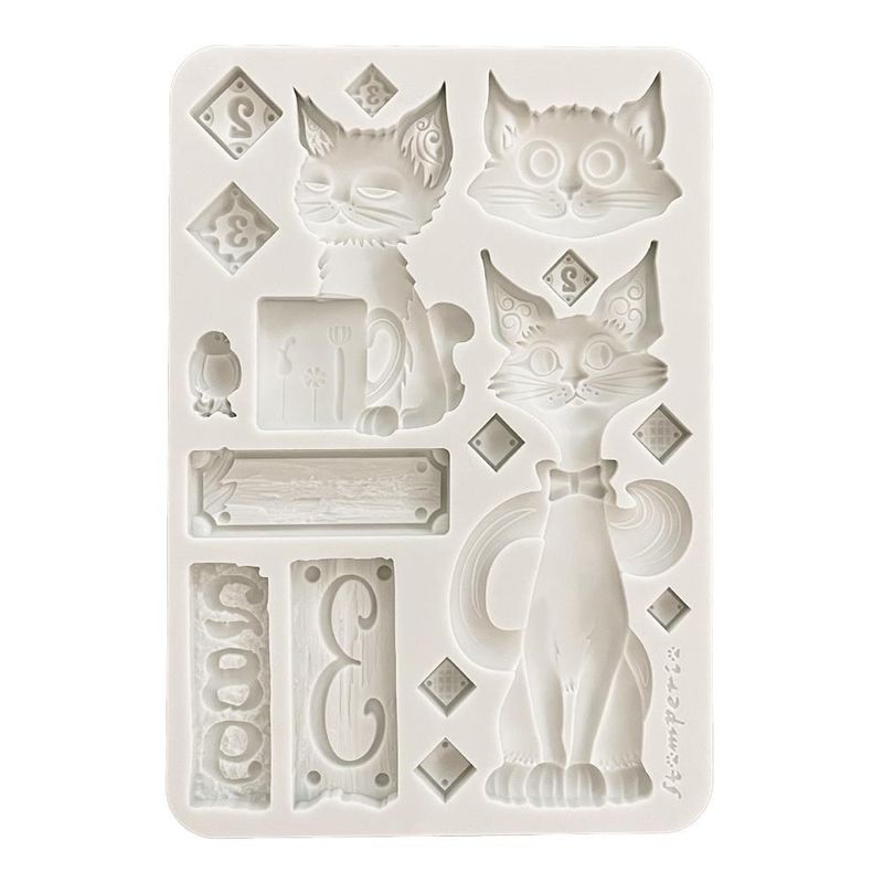 Stamperia - Furry Friends - A5 Silicone Mould - Cats