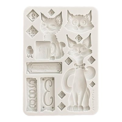Stamperia - Furry Friends - A5 Silicone Mould - Cats
