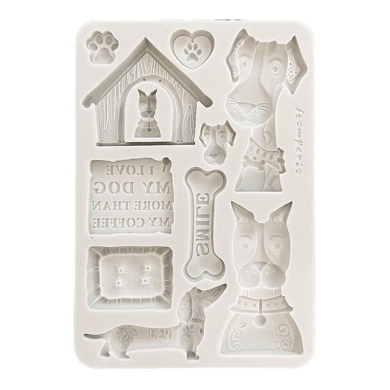 Stamperia - Furry Friends - A5 Silicone Mould - I Love My Dog