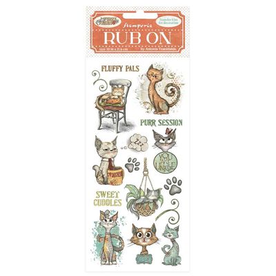 Stamperia - Furry Friends - Rub-ons - Cat