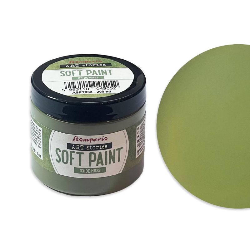 Stamperia - Art Stories - Soft Paint - 200ml - Oxide Moss