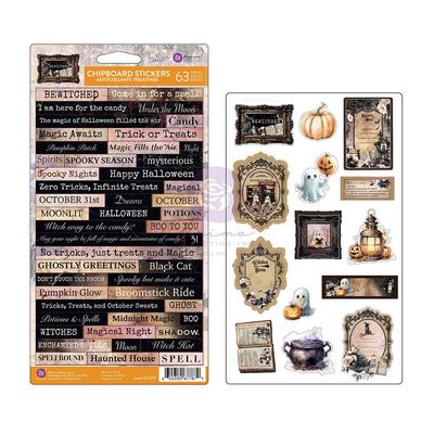 Prima Merketing - Bewitched - Chipboard Stickers