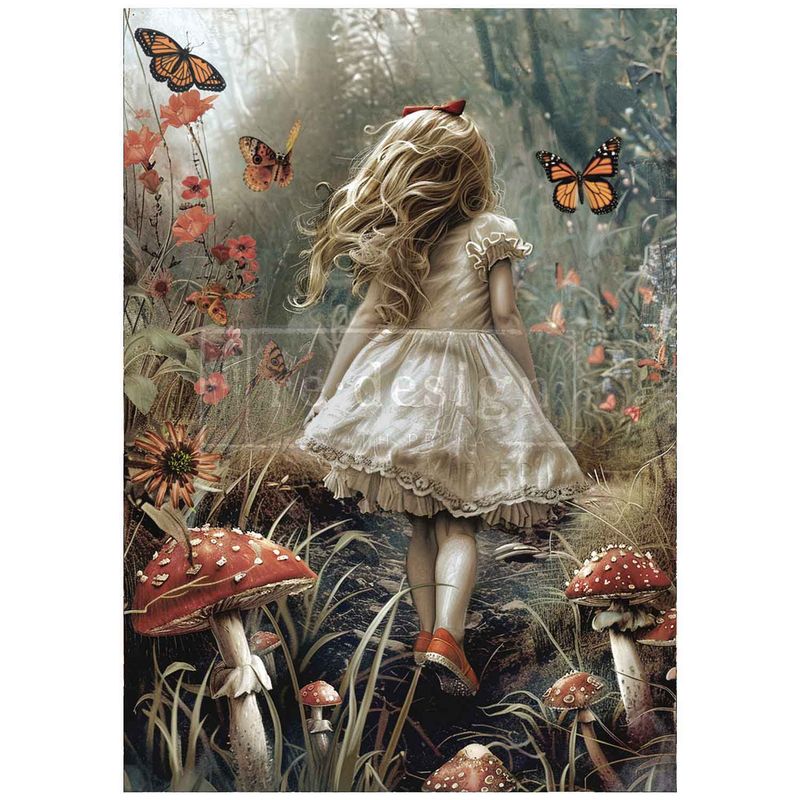 Prima Marketing Re-Design - A1 Decoupage Fibre Sheet - Dreamlike Trails
