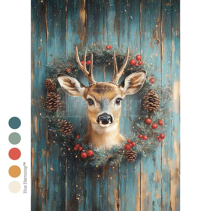 Prima Marketing Re-Design - A4 Decoupage Fibre Sheet - Jingle Jungle
