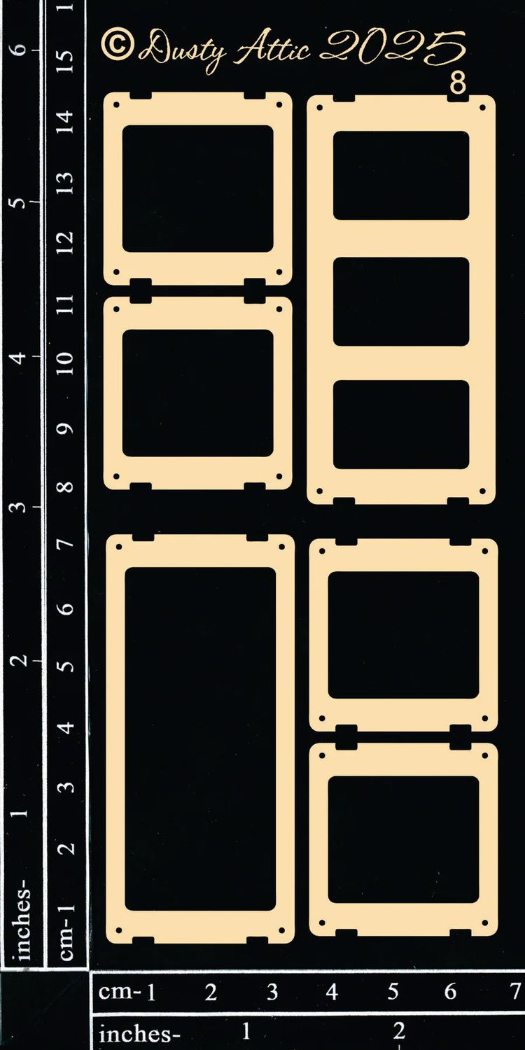 Dusty Attic - Chipboard - Steampunk/Industrial - Specimen Slides #8