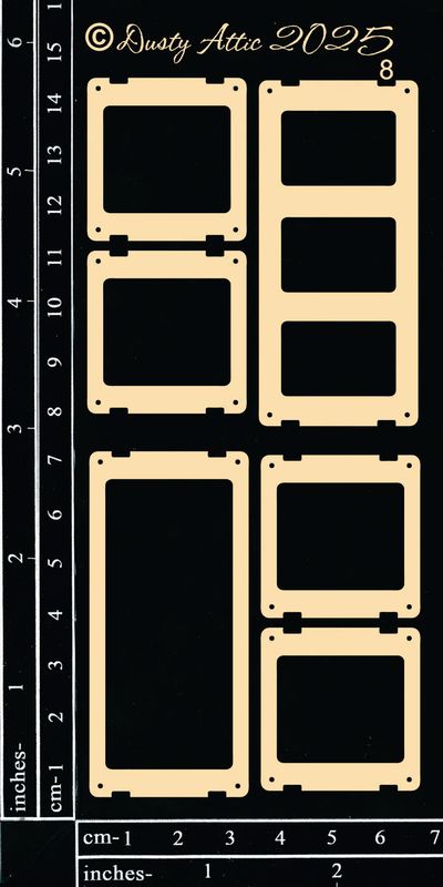 Dusty Attic - Chipboard - Steampunk/Industrial - Specimen Slides #8