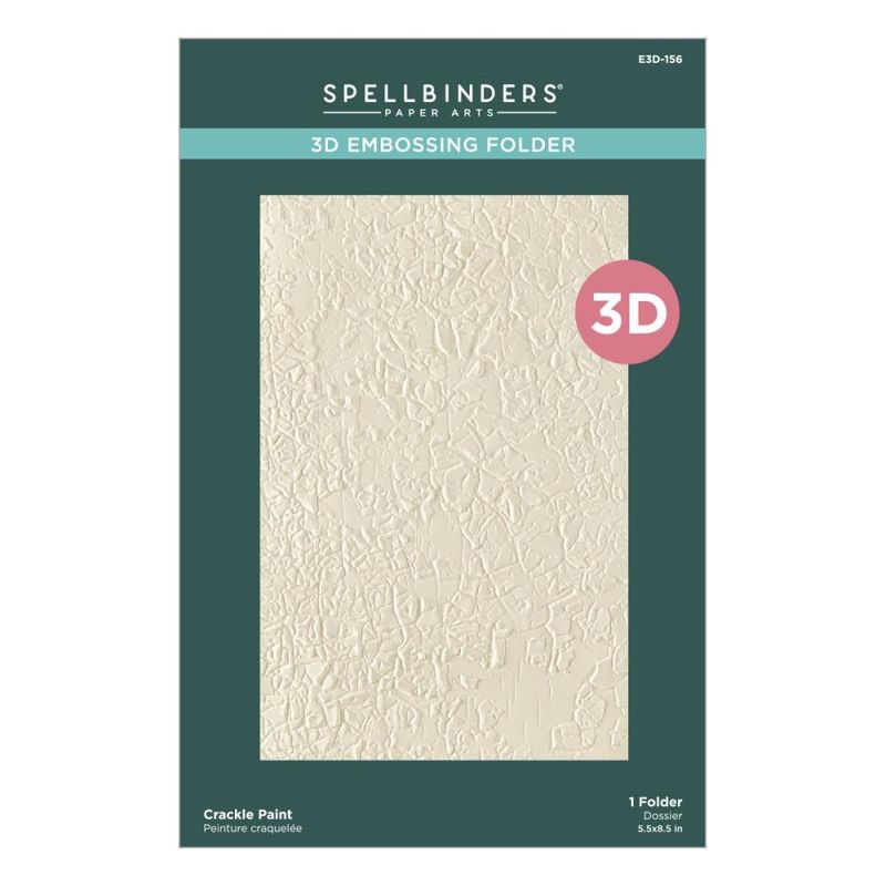 Spellbinders - 3D Embossing Folder - Crackle Paint