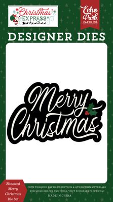 Echo Park - christmas Express - Large Mounted Die - Merry Christmas