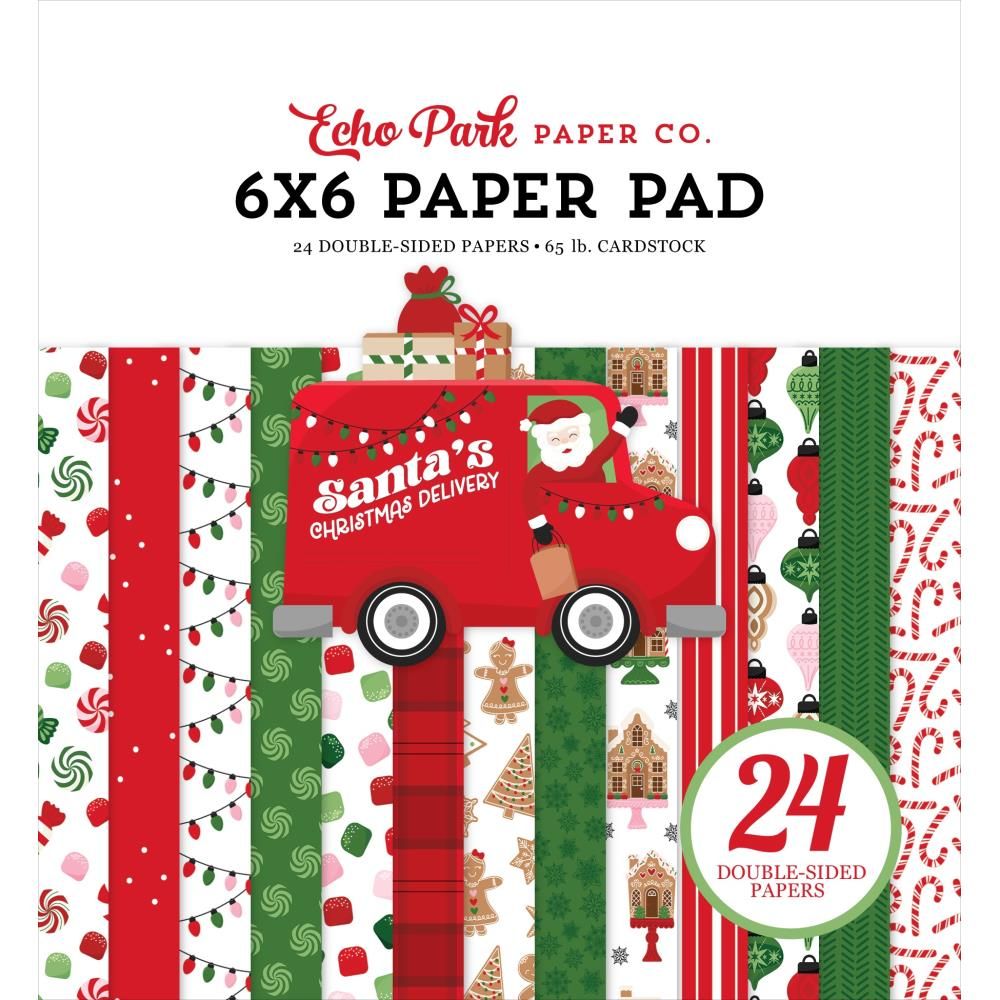 Echo Park - Santa&#39;s Christmas Delivery - 6&quot;x6&quot; Double-sided Paper Pad