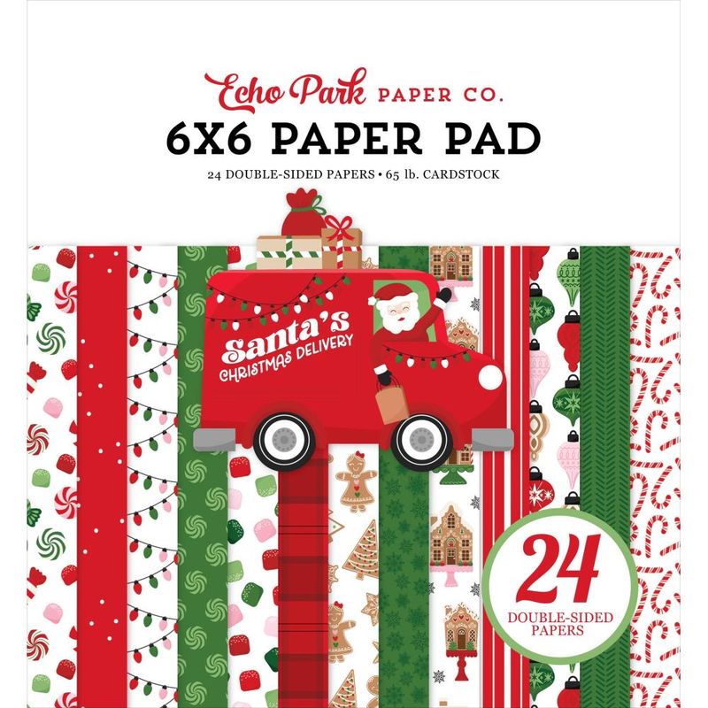 Echo Park - Santa&#39;s Christmas Delivery - 6&quot;x6&quot; Double-sided Paper Pad