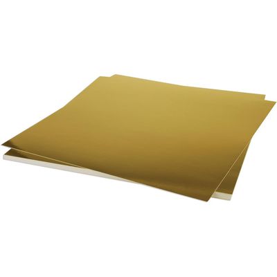 Bazzill - 12&quot;x12&quot; Cardstock - Matt Finish - Metallic Gold