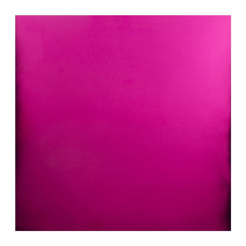 Bazzill - 12&quot;x12&quot; Cardstock - Matt Finish - Hot Pink Foil