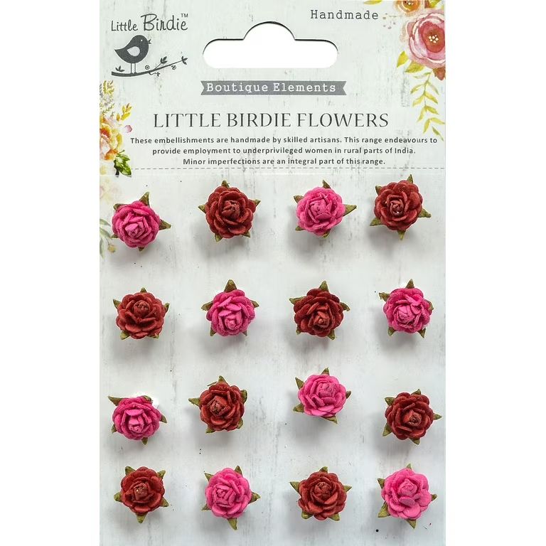 Little Birdie - Beaded Micro Roses - Candy Mix