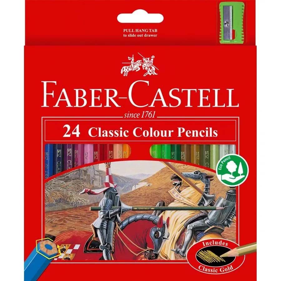 Faber Castell - 24 Classic Coloured Pencils