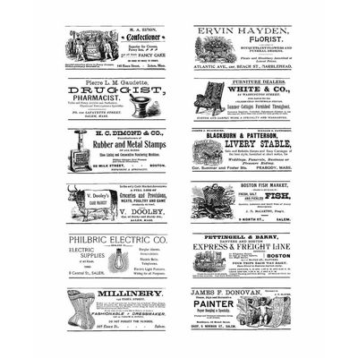 Stampers Anonymous - Tim Holtz - Cling Mount Stamp - Adverts