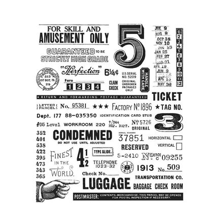 Stampers Anonymous - Tim Holtz - Cling Mount Stamp - Eccentric