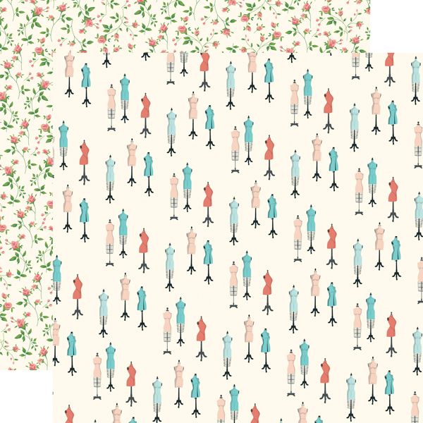 Carta Bella - En Vouge - 12&quot;x12&quot; double-sided Paper - Dress Forms