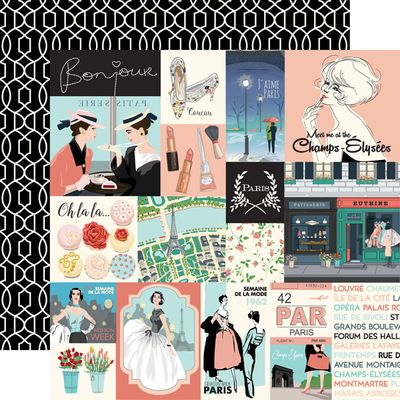 Carta Bella - En Vouge - 12&quot;x12&quot; double-sided Paper - Journalling Cards