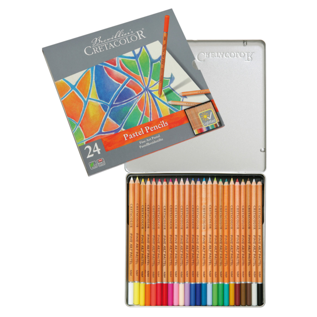 Cretacolor - Pastel Pencils - Tin set of 24