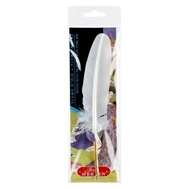 Herbin - Calligraphy - Goose Quill - White