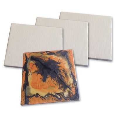 Nam - Magnet Canvas - Square - 7.5 x 7.5 cm - 4 Pack