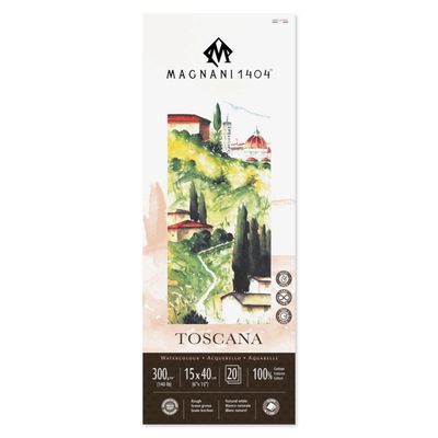 Magnani - Toscana (Rough) - Double sized Pad - 15x40cm - 20 SHEETS