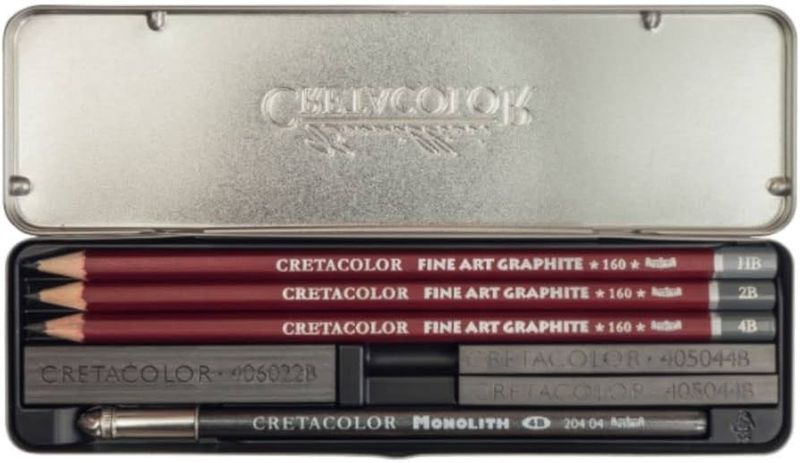 Cretacolor - Artist Graphite 9pc Pocket Tin Set