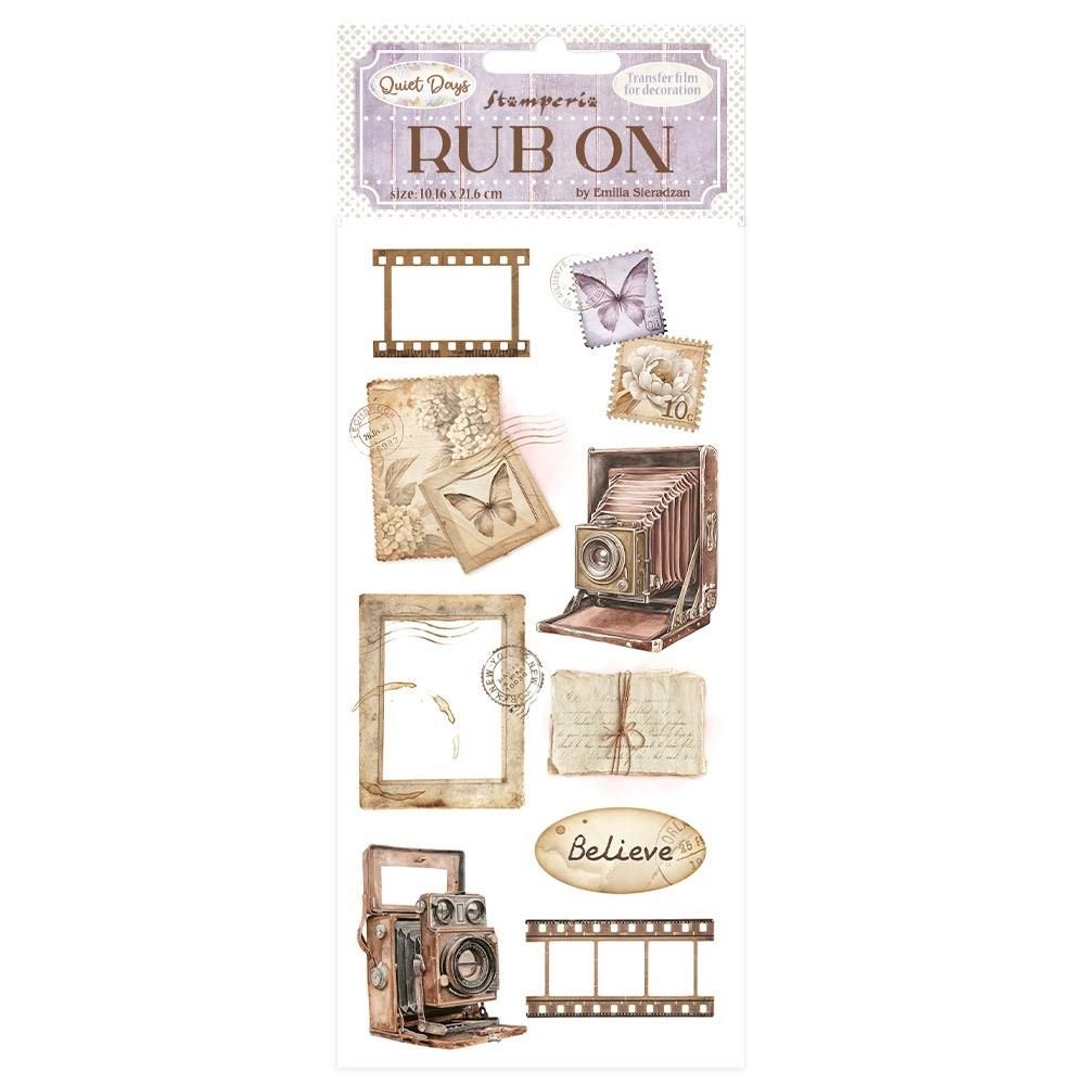 Stamperia - Quiet Days - Rub-ons - Vintage Photography