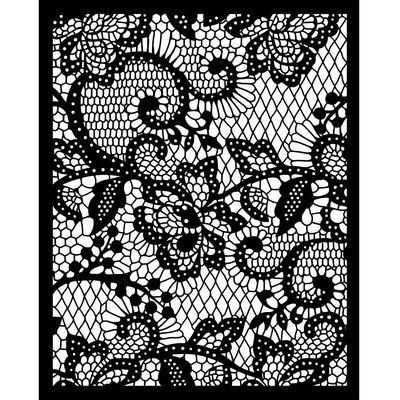 Stamperia - Quiet Days - Thick Stencil 20x25cm - Floral Lace