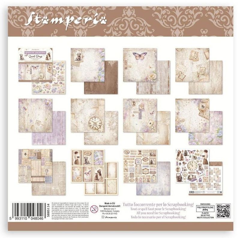 Stamperia - Quiet Days - 12&quot;x12&quot; Double-sided Paper Pad