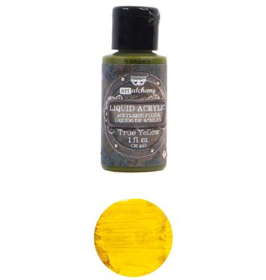 Prima Marketing - Art Alchemy - Liquid Acrylic 30ml - True Yellow